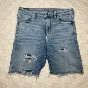Light washed blue shorts